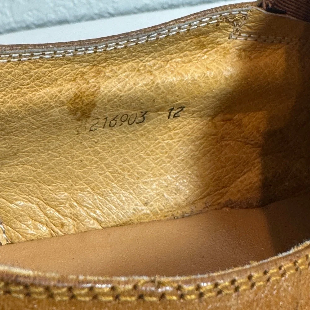 Zota Mens Dress Loafers Leather Square‎ Toe Stitched Slip On Shoes Brown 12